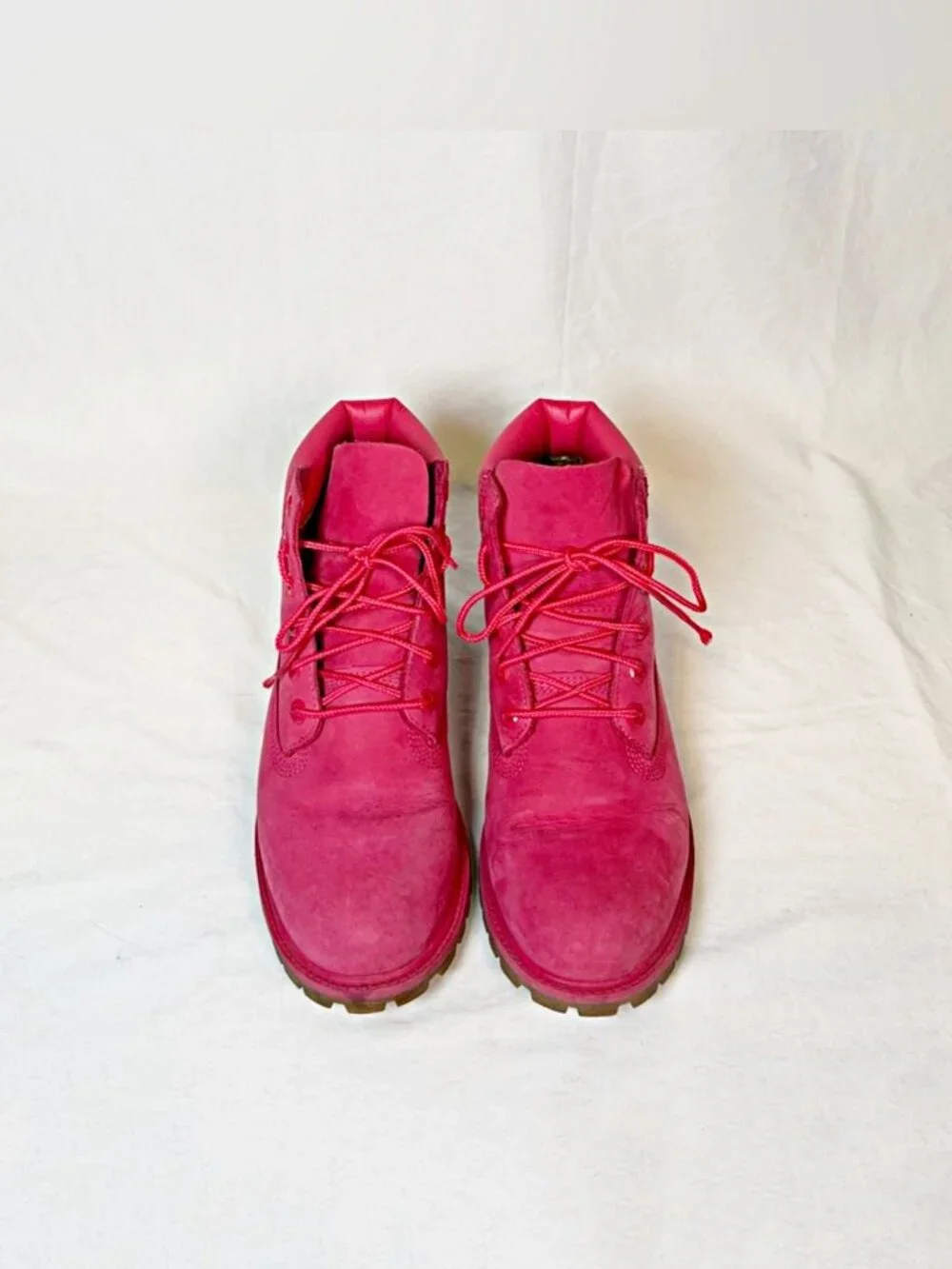 Timberland Pink Nubuck Premium Primaloft 6-Inch Waterproof Boots~7~